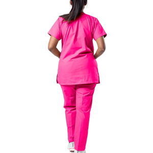 Conjuntos de fregado hospitalario personalizables de alta calidad y 100% algodón ligeros y cómodos para mujer en MOQ bajo para venta en línea - Product Image 4
