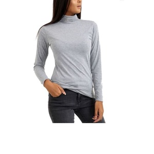 Prix de gros Pull en tricot d'hiver T-shirt Femme Manches longues Col rond Imprimé Logo personnalisé Hauts BD - Product Image 5