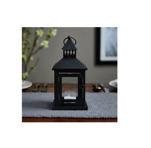 คุณภาพสูงคลาสสิกออกแบบภาพวาดโลหะทองและแก้วยืนเชิงเทียนสําหรับของขวัญคริสต์มาสตกแต่งบ้าน - Product Image 1