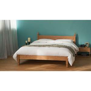 Estructura de cama de madera maciza artesanal: diseño minimalista indonesio - Product Image 2
