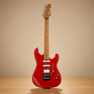Guitare électrique professionnelle authentique SBS SS300 avec vibrato verrouillable Floyd Rose, corps en aulne massif, manche en érable torréfié, frettes jumbo en acier - Product Image 1