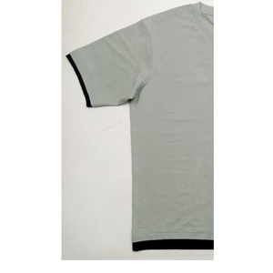 เสื้อผู้ชายผ้าฝ้าย 100% ทรงลำลองแบบสมาร์ท ลายพิมพ์สีพื้น ความยาวปกติ แขนเสื้อทรงสมาร์ท ชายเสื้อพับได้ - Product Image 2