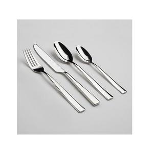 Cubiertos plateados de acero inoxidable para uso diario, conjunto de cubertería tradicional de titanio y plata con mango, seguro y saludable, gran oferta - Product Image 5