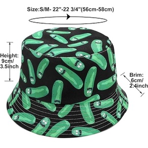 Nuevo sombrero tipo pescador unisex con estampado divertido, diseño de frutas, personalizado, fabricado en Bangladesh, venta al por mayor. - Product Image 6