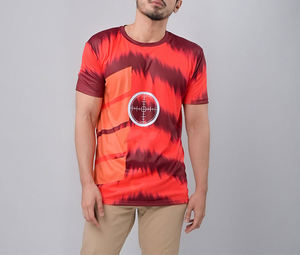 Impression par sublimation personnalisée T-shirt de sport en maille à séchage rapide T-shirt décontracté professionnel à manches courtes - Product Image 2