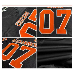 Camisetas de fútbol americano personalizadas de alta calidad para hombres, uniformes deportivos de estilo liso, nombre del equipo, número, ropa deportiva superior personalizada - Product Image 4