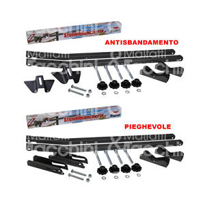 Par de soportes aireador de ropa para balcón pintura de hierro micáceo instalación sin herramientas - Product Image 1