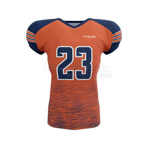 Uniforme de fútbol americano de nuevo estilo para hombre de diseño personalizado OEM, ropa de práctica transpirable de manga corta de talla grande - Product Image 2