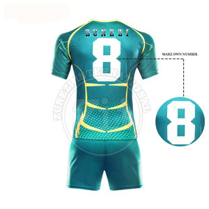 Conjuntos de Uniformes de Rugby de Secado Rápido y Transpirables, 100% Poliéster, Unisex, Ecológicos, Hechos en Pakistán - Product Image 4