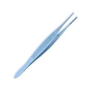 Pinzas Gillies de 1x2 Dientes, 15 cm, 6 Pulgadas, de Acero Inoxidable, Instrumento Quirúrgico Manual para Sujetar Tejidos, Color Plateado, Certificado CE, Gran Venta - Product Image 2