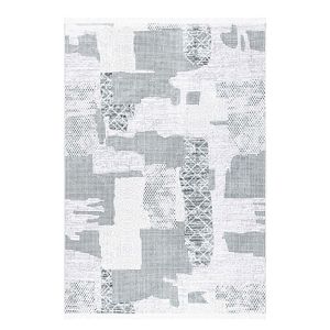 Modern Polyester Blue <b>Grey</b> Velvet <b>Rug</b> Carpet Washable 10mm Patchwork Collage Woven Non Slip Base Turkey Wholesale Custom Size - Product Image 1