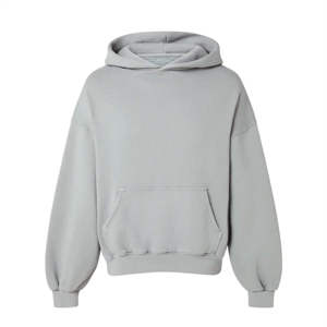 Servicio OEM Diseño personalizado Colores sólidos Boxy Sudadera con capucha de gran tamaño 100% Algodón Jersey de peso pesado Ropa de invierno Sudaderas con capucha para hombres Pakistán - Product Image 6