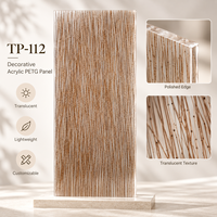 Panneau Acrylique Translucide Transtones en Forme de Branche Naturelle pour Mur de Séparation Rétroéclairé Commercial et Résidentiel