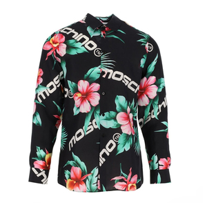 Chemise Hawaïenne Personnalisée pour Homme en Popeline Imprimée, Manches Courtes, Boutonnée, Tropicale, Décontractée, Légère, Respirante, Coupe Ample pour l'Été et la Plage - Product Image 4