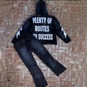 Chándal deportivo de algodón de talla grande para hombre, sudadera Tech Fleece con capucha, chándal de secado rápido, bordado personalizado, logotipo de sublimación impreso, Invierno - Product Image 2