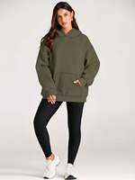 Sudadera con Capucha para Mujer de Fibra de Bambú de Alta Calidad, 300/500 GSM, Estampado 3D Puff, Estilo Urbano de Invierno, Personalizada con Diseño Térmico Frontal