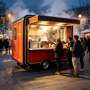 Carrello per Fish and Chips, Roll di Aragosta, Gamberetti e Po Boy con Vaporiera, Doppia Friggitrice, Salsa Tartar e Slaw - Product Image 6