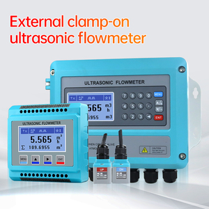 Độ chính xác cao không xâm nhập siêu âm đo lưu lượng dầu lỏng DN100 dn200 4-20mA đầu ra đo lưu lượng cảm biến nhựa - Product Image 3