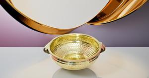 Urli décoratif en laiton de 6 pouces pour la décoration de la maison et du bureau Urli en laiton traditionnel pour la décoration florale et de bougie Pièce d'exposition - Product Image 4