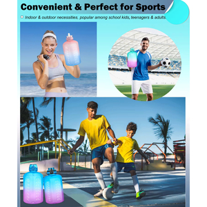Silverjet Plastic Water <b>Bottle</b> 64oz Large Capacity Sport <b>Bottle</b> With <b>Straw</b> Lid For Camping Travel - Product Image 6