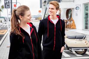 Sudadera de terciopelo para hombre con logotipo personalizado al por mayor, Sudadera con capucha marrón, sudaderas con capucha de manga larga - Product Image 6