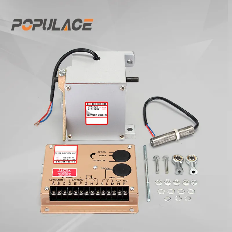 POPULACE-generador diésel de motor, sistema de Control de velocidad, actuador lineal eléctrico, 12V, 24V, ADC120, 3034572, ESD5500E
