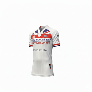 Camiseta de Rugby Deportiva Personalizada Anti-UV de 240 Gramos con Nuevo Diseño de Cuello, Transpirable, de Spandex y Poliéster - Product Image 3