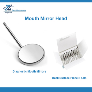 Instrumentos de diagnóstico dental No. 5 Espejos dentales de superficie trasera para limpiar espejos bucales alimentados por turbina vitales para el cuidado dental - Product Image 2