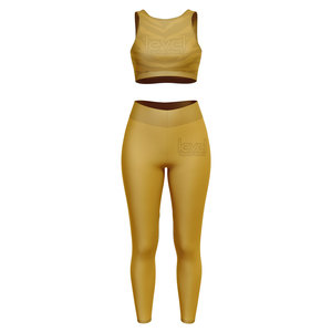 Vente chaude 8 pièces vêtements d'entraînement modestes femmes Gym Fitness ensemble de sport XS taille pousser respirant athlétique Yoga costumes motif solide - Product Image 1