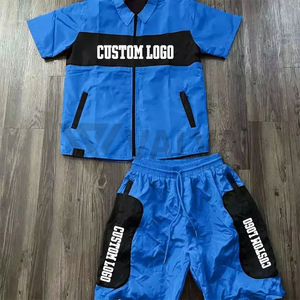 2024 hiver saison hommes High Street Style coupe-vent veste avec sweat à capuche rembourré et short ensemble Top vente col montant conception - Product Image 1