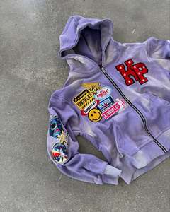 Sudaderas con capucha para hombre Premium Heavy Fleece Pullover Hoodie 100% nuevo algodón Slim Fit diseño bordado Technics Plain Dyed Hoodie OEM - Product Image 3