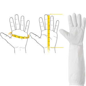 Gants en cuir de coton de maille confortables de haute qualité Gants d'apiculture ventilés pour la Protection des mains et des bras des apiculteurs - Product Image 5