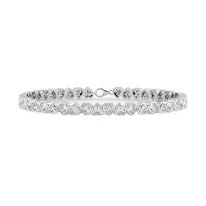 Customized Heart Shape Diamond Lab Grown Diamond Tennis <b>Bracelet</b> IGI Certified 18K Gold Tennis <b>Bracelet</b> from India - Product Image 1