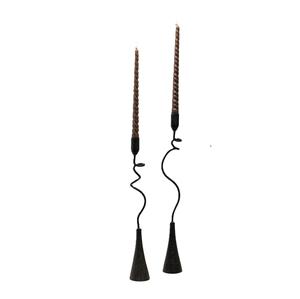 Wrought Iron Vintage Design Wire Floor Candelabra <b>Candle</b> Holder Customized Size Shape <b>Colour</b> Weddings Christmas Handmade Durable - Product Image 1