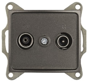 Presa segnale finale per TV e radio serie Europa in grafite (Solera ERP47NG) - Product Image 1