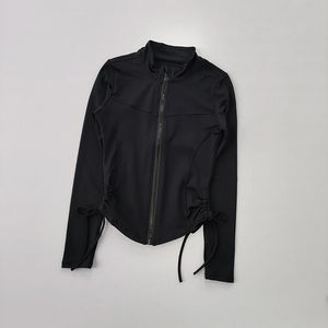 เสื้อแจ็คเก็ตทรงสลิมคอตั้งแบบใหม่ ชุดโยคะสำหรับผู้หญิง ฤดูใบไม้ร่วงและฤดูหนาว เสื้อแจ็คเก็ตแขนยาวสำหรับวิ่ง แห้งเร็ว เหมาะสำหรับการฝึกซ้อมและออกกำลังกาย - Product Image 3