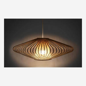 โคมไฟงานฝีมือจาก2023สินค้ามาใหม่เป็นมิตรต่อสิ่งแวดล้อมทำจากหวายและไม้ไผ่ขายดีที่สุดสำหรับตกแต่งบ้าน - Product Image 6