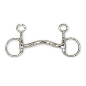 Veterinario Mullen Baucher Cheek Boca Snaffle Bit Pulido Boquilla Lisa Todas las brocas de snaffle de caballo están disponibles - Product Image 5