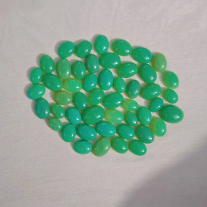 พลอยคาลซิโดนีสีเขียว100% พลอยหลวมผลิตจากคาลซิโดนีสีเขียวธรรมชาติคุณภาพหนึ่งชิ้นสำหรับทำเครื่องประดับ - Product Image 1