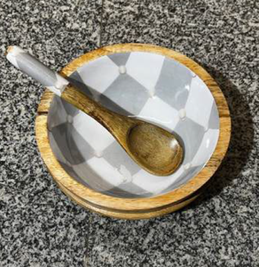 Artisan-Made <b>Mango</b> <b>Wood</b> Serving <b>Bowl</b> 7x3 Inch Polished for Salad Snacks or Spoons Exported From India - Product Image 1