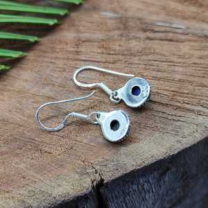 Boucles d'oreilles bohèmes en argent sterling 925 avec pierres précieuses Lapis Lazuli Boucles d'oreilles faites à la main au prix de gros - Product Image 3