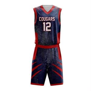 Ensemble d'uniformes de basket-ball sur mesure pour hommes, vêtements de sport d'été respirants grande taille au design par sublimation - Product Image 2