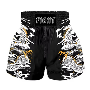Shorts de Muay Thai en polyester léger de haute qualité Logo personnalisé pour les adultes MMA formation en salle de sport dernière conception prix de gros - Product Image 4