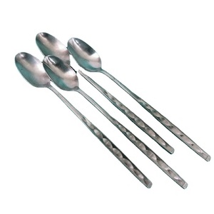 Ensemble de cuillères de couverts royaux en acier inoxydable avec finition grise élégante couverts parfaits ustensiles de cuisine de table et service à dessert - Product Image 1