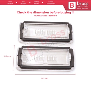 BSP1119-1 ชุดฝาครอบเลนส์ไฟป้ายทะเบียนด้านหลัง 51800482 สำหรับ 500 500C ลิเนีย - Product Image 6