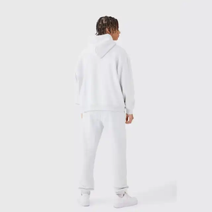 Offre Spéciale hommes rayé solide 2 pièces sweats à capuche costume coupe-vent peau amical sport Gym survêtement survêtement survêtement avec fermeture éclair - Product Image 6