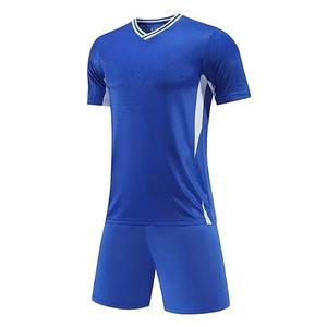 Men's Trendy Football Uniform Soccer breathable Polyester Shirt With <b>Shorts</b> Solid Sports <b>Suit</b> Training Quick Dry Breathable - Product Image 2