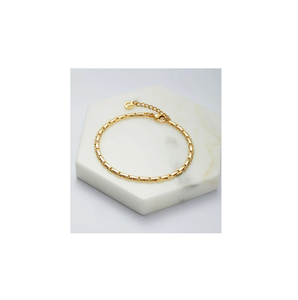 Mode bijoux à la mode en laiton chaîne Bracelet hommes en laiton plaqué or cubain lien Bracelet artisanat personnalisé - Product Image 1