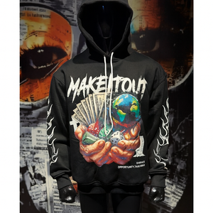 Sudadera con Capucha Corta Extra Grande de Nuevo Diseño, Unisex, con Logotipo Personalizado, Fabricante de Sudaderas con Capucha de Algodón Personalizadas para Hombre, Sudadera con Capucha Estampada Personalizada de 500 g/m² - Product Image 1