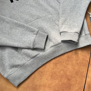 Nouveau Streetwear basique lettre Logo haute qualité poids lourd coton surdimensionné pull troupeau imprimé goutte épaule hommes sweats à capuche - Product Image 5